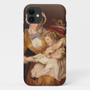 The First Lesson, pub. by Baxter, 1855 (print) Case-Mate iPhone Case