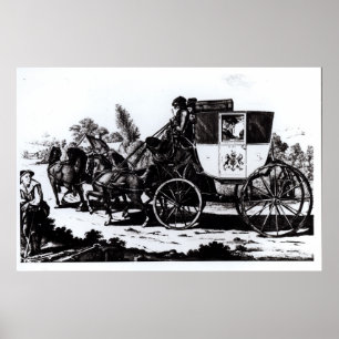 The First Mail Coach, 1784 Poster