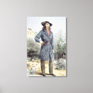 The first published picture of 'Wild Bill' Hickok Canvas Print