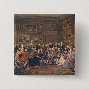 The First Reading at Mme 15 Cm Square Badge