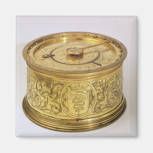The first spring driven clock with fusee, 1525 magnet (Front)