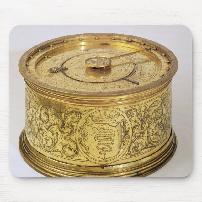 The first spring driven clock with fusee, 1525 mouse pad (Front)