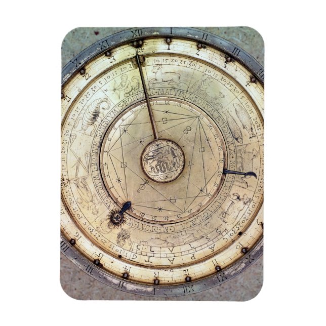 The first spring driven clock with fusee, view of magnet (Vertical)