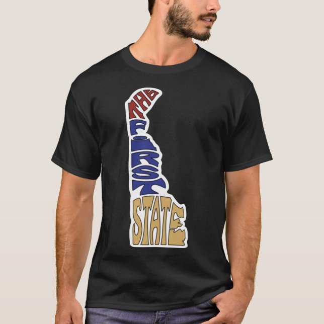The First State Delaware Oversized T-Shirt (Front)