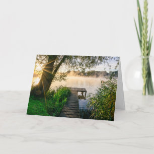 The First Sunrays at Wesslinger See Card