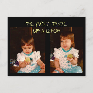 The First Taste of a Lemon Postcard