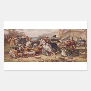 The first Thanksgiving 1621   c.1932 Rectangular Sticker
