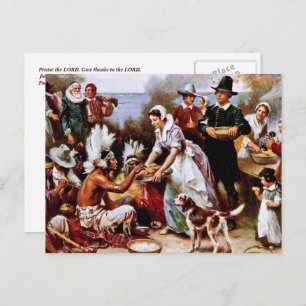 The First Thanksgiving, 1621. Postcards