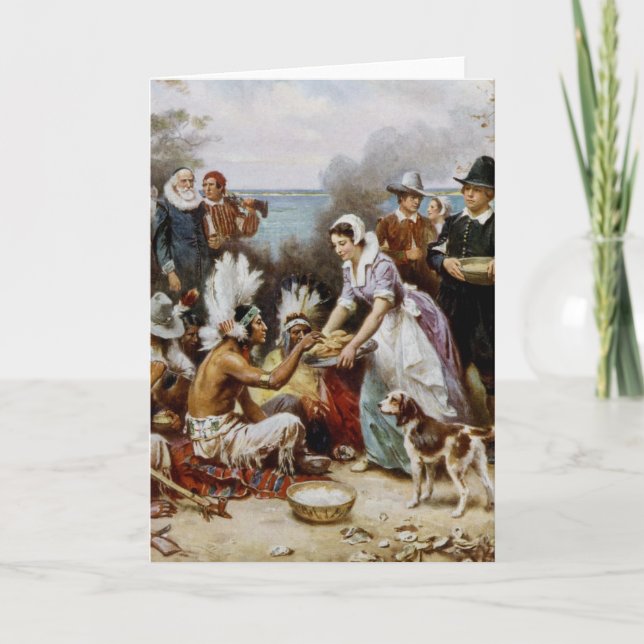 The First Thanksgiving Holiday Card (Front)