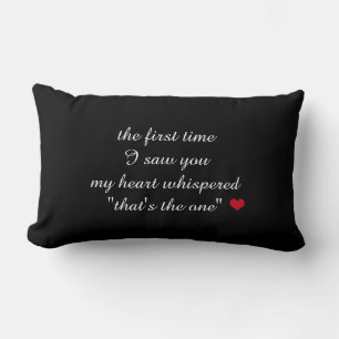 The First Time I Saw You. Lumbar Cushion