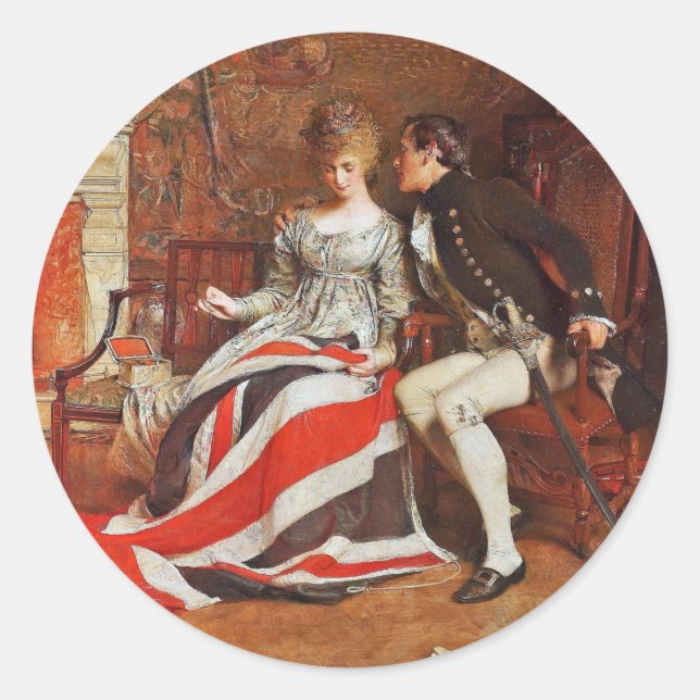 The First Union Jack Classic Round Sticker (Front)