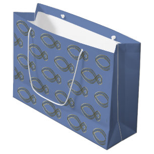 The Fish  Christian symbol. Large Gift Bag