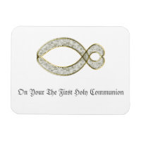 The Fish  Christian symbol. personalised Magnet