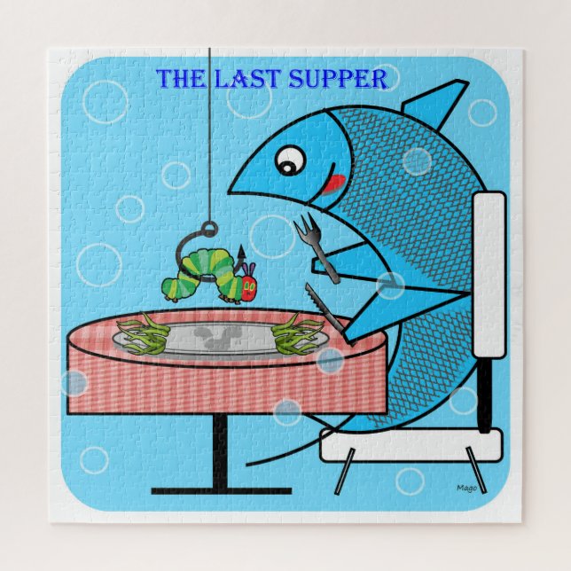 THE FISH LAST SUPPER JIGSAW PUZZLE (Vertical)