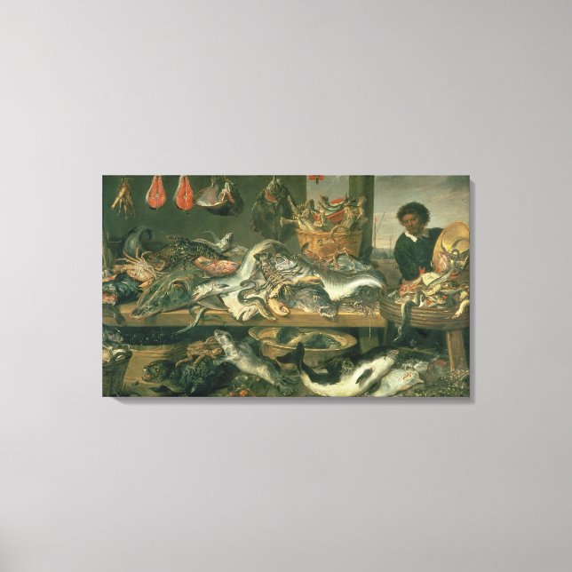 The Fish Market, 1618-21 Canvas Print (Front)