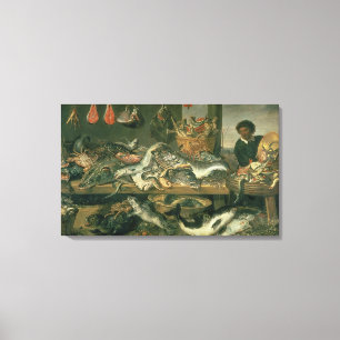 The Fish Market, 1618-21 Canvas Print