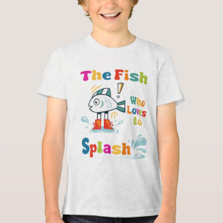 The fish who loves to splash Tri-Blend shirt