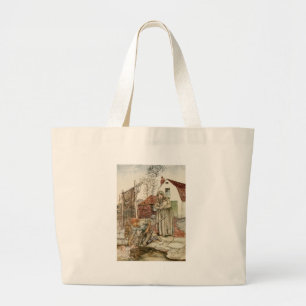The Fisherman and his Wife Large Tote Bag