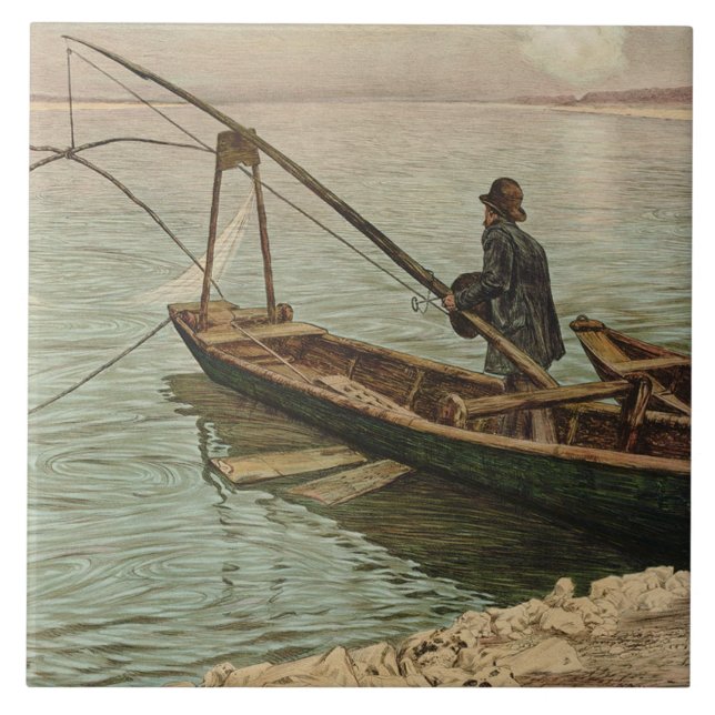 The Fisherman (by Max Kurzweil) Tile (Front)