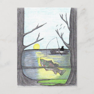 " The Fisherman " Postcard