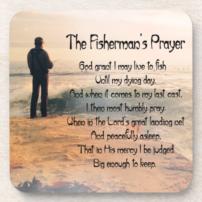 The Fishermans Prayer Coaster (Front)