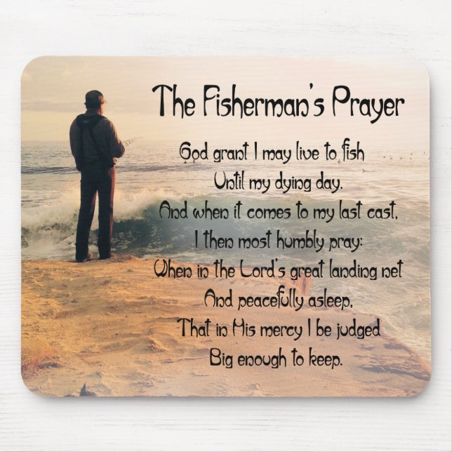 The Fishermans Prayer Mouse Pad (Front)