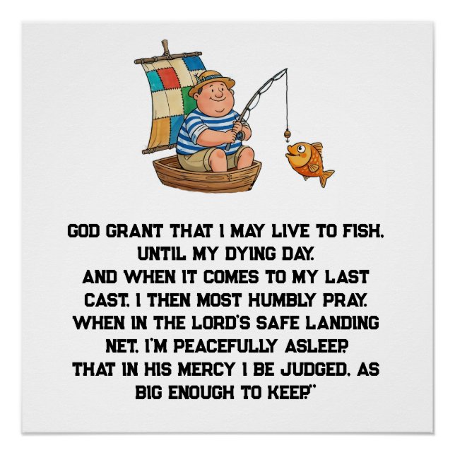The Fisherman's Prayer Poster (Front)