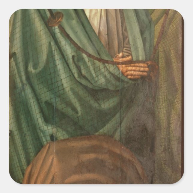 The Fishermen, from the Polyptych of St. Square Sticker (Front)