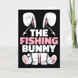 The Fishing Bunny Easter Family Matching Spring Me Card