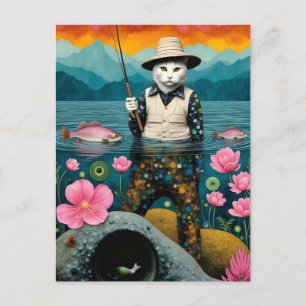 The Fishing Cat Postcard