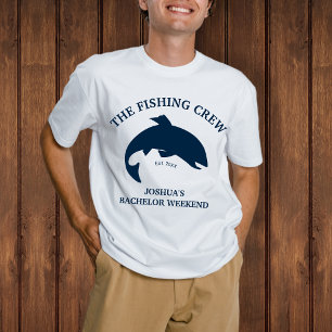 The Fishing Crew Fishing Bachelor Party T-Shirt