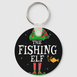 The Fishing Elf Group Matching Family Christmas Fi Key Ring