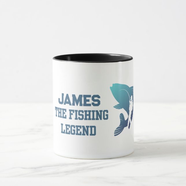 The Fishing Legend Custom Mug (Center)