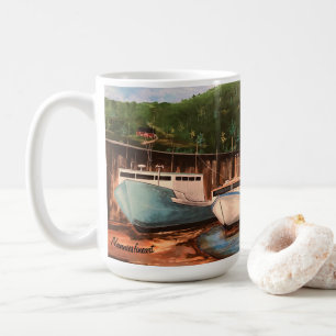 The Fishing Village Original Art Work Mug