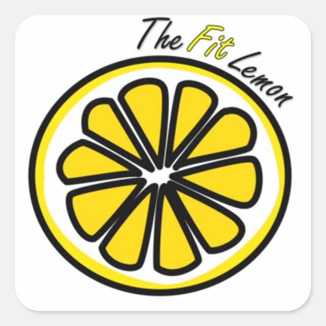 The Fit Lemon Sticker (Front)