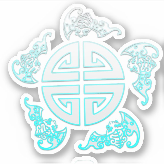 The five Chinese good luck blessings; fortune,heal (Front)