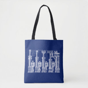 The Five Classes of Architecture, 1725 Tote Bag