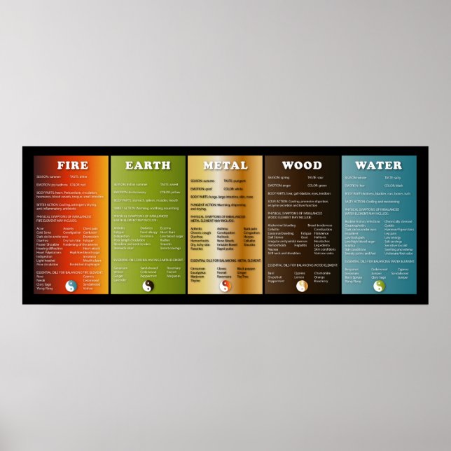 The five elements poster (Front)