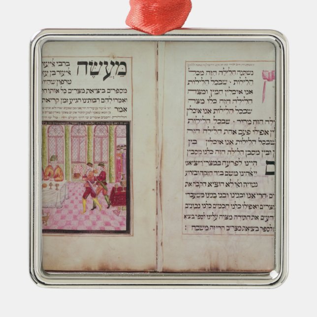The five Rabbis of Bne Brak Metal Tree Decoration (Front)