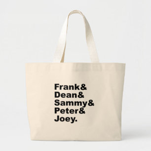 The Five Rats Frank Dean Sammy Joey & Peter Large Tote Bag