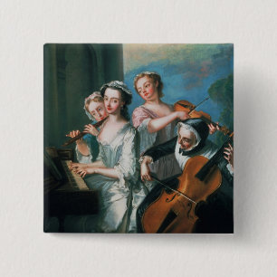 The Five Senses 15 Cm Square Badge