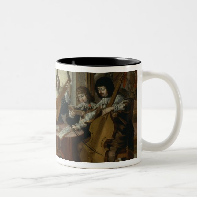 The Five Senses - Hearing Two-Tone Coffee Mug (Right)