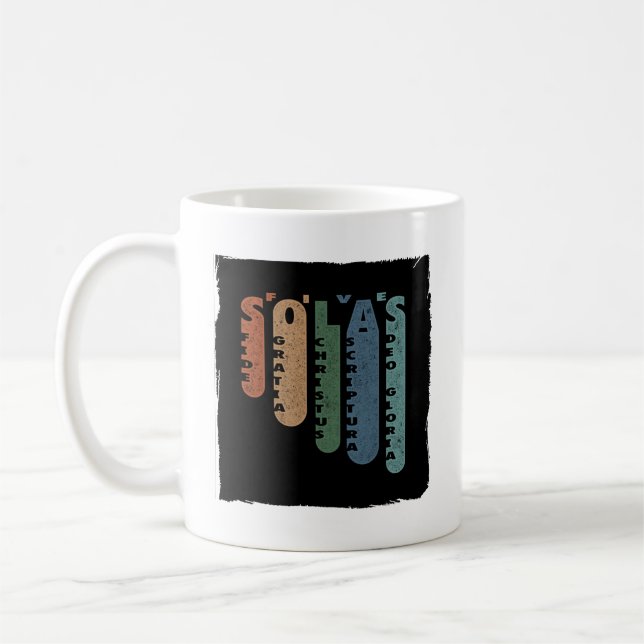 The Five Solas  Coffee Mug (Left)