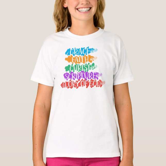 The Five Solas T-Shirt (Front)