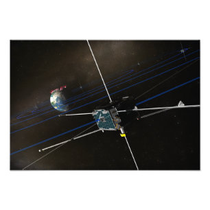 The five THEMIS spacecraft in orbit Photo Print