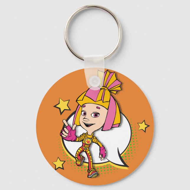 The Fixies | Fixie Comics - Simka Key Ring (Front)