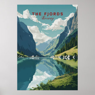 The Fjords, Norway Poster