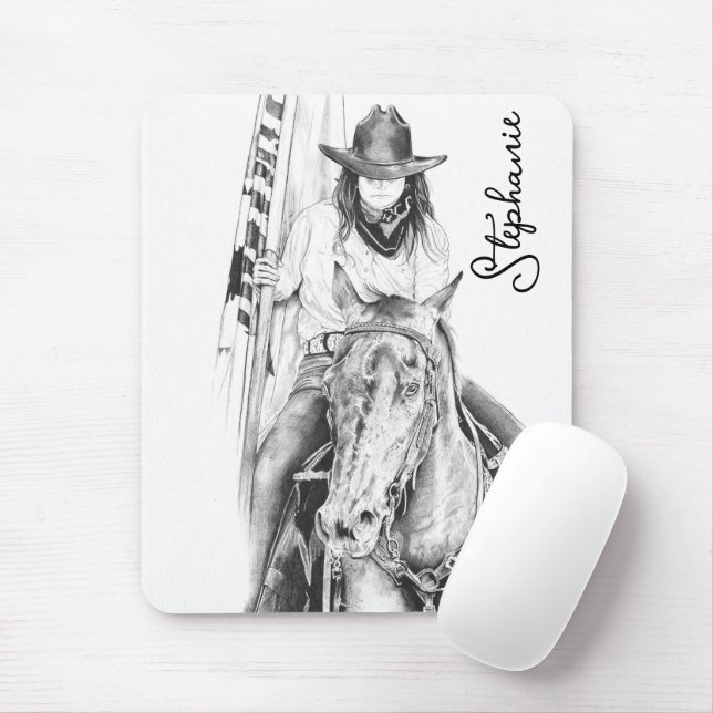 The Flag Carrier Mouse Pad (With Mouse)