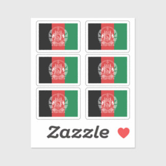 The flag of Afghanistan Collection pack of 6