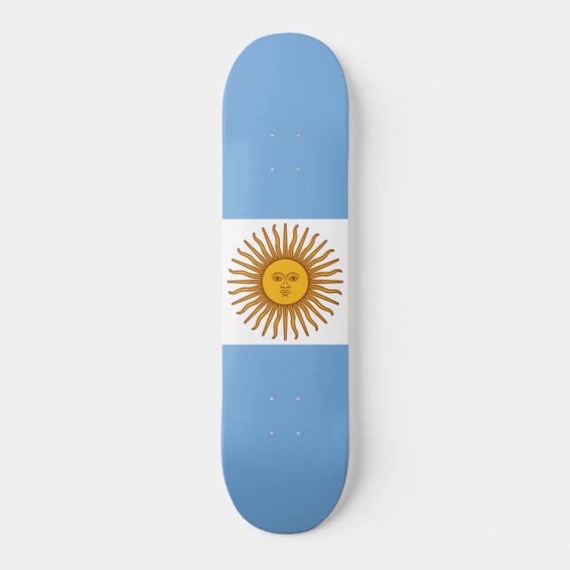 The Flag of Argentina Skateboard (Front)